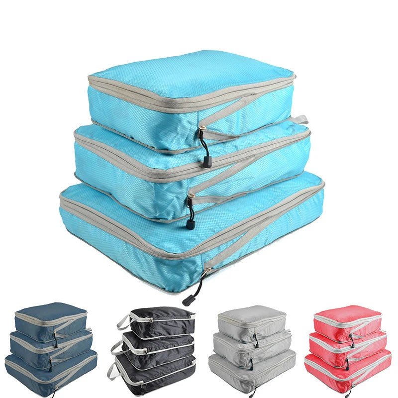 Cubes de rangement de voyage à compression
