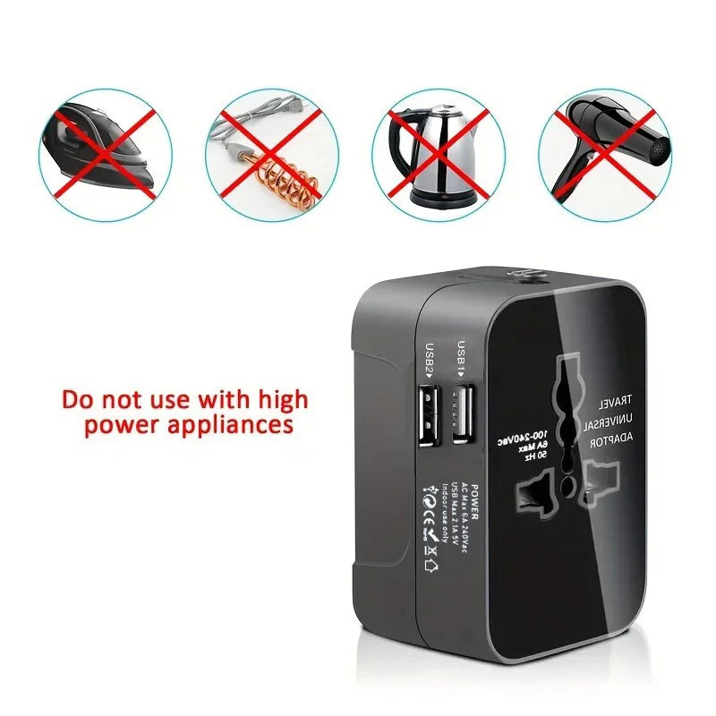 Adaptateur de prise universel de voyage – USB-C