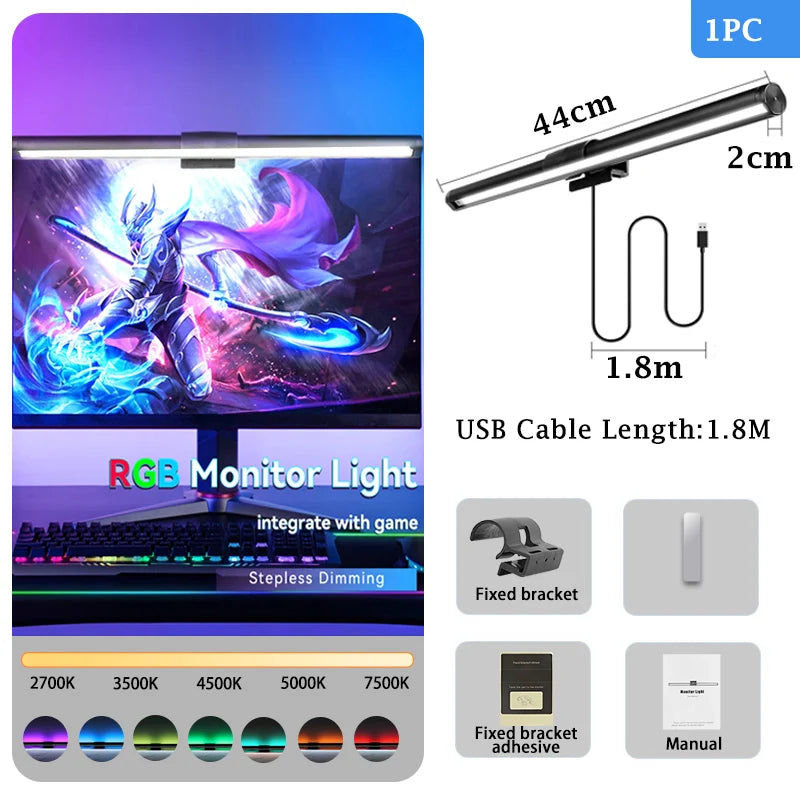 Barre lumineuse d'écran LED – sans reflet