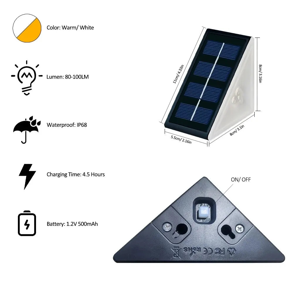 Éclairage solaire de jardin – étanche & sans fil – RGB