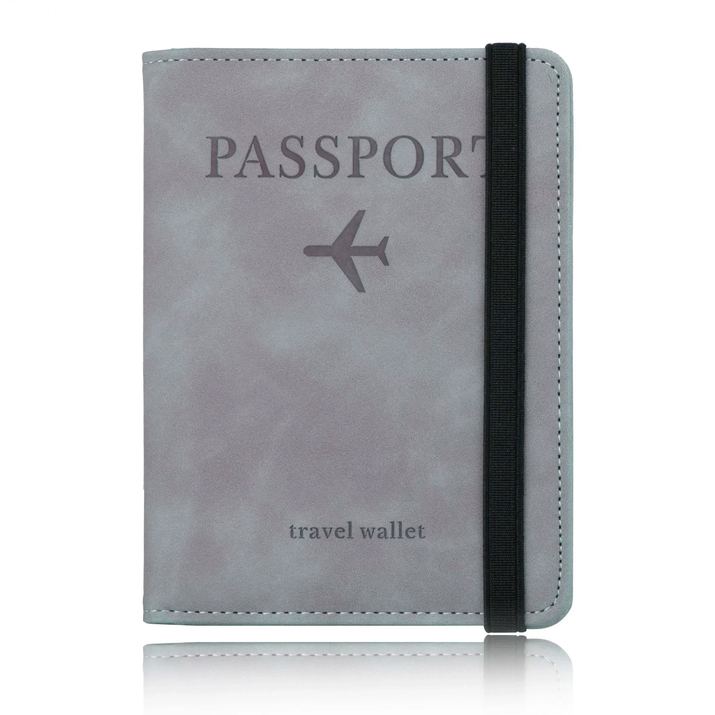 Pochette passeport anti-RFID – tour de cou