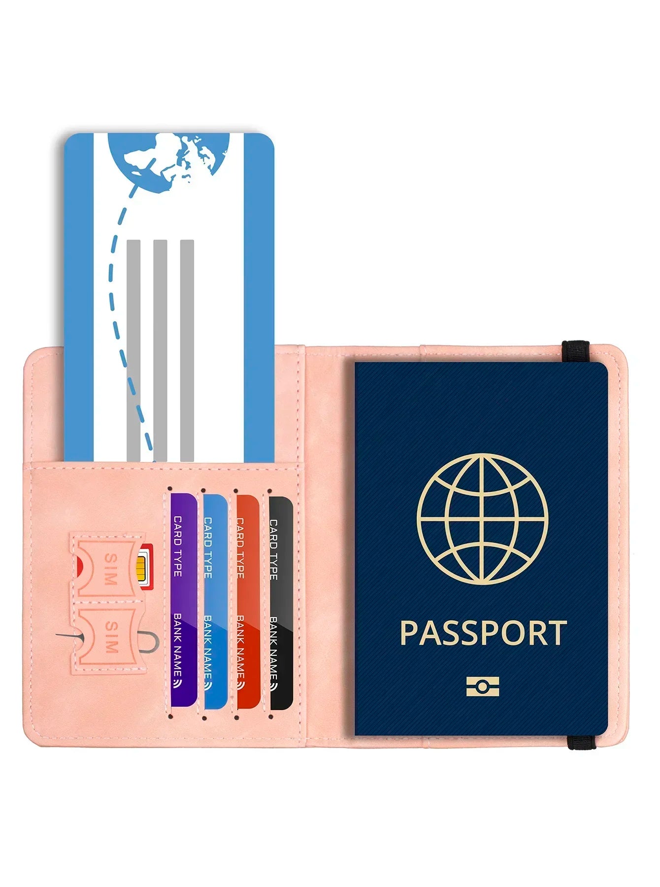 Pochette passeport anti-RFID – tour de cou