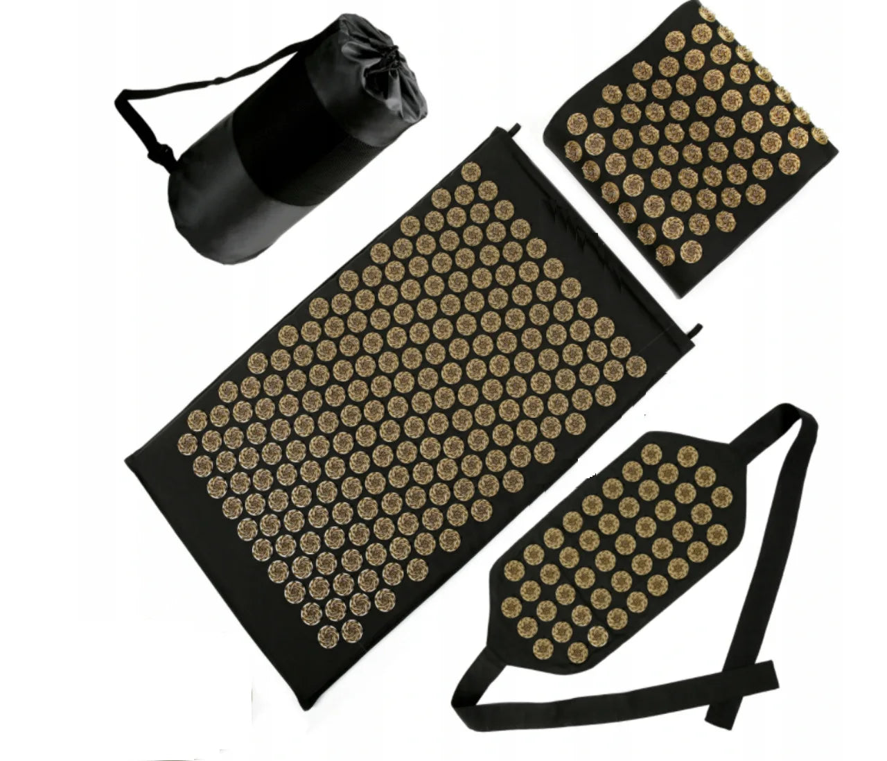 Tapis d'acupression + coussin – rituel détente – lot de 4