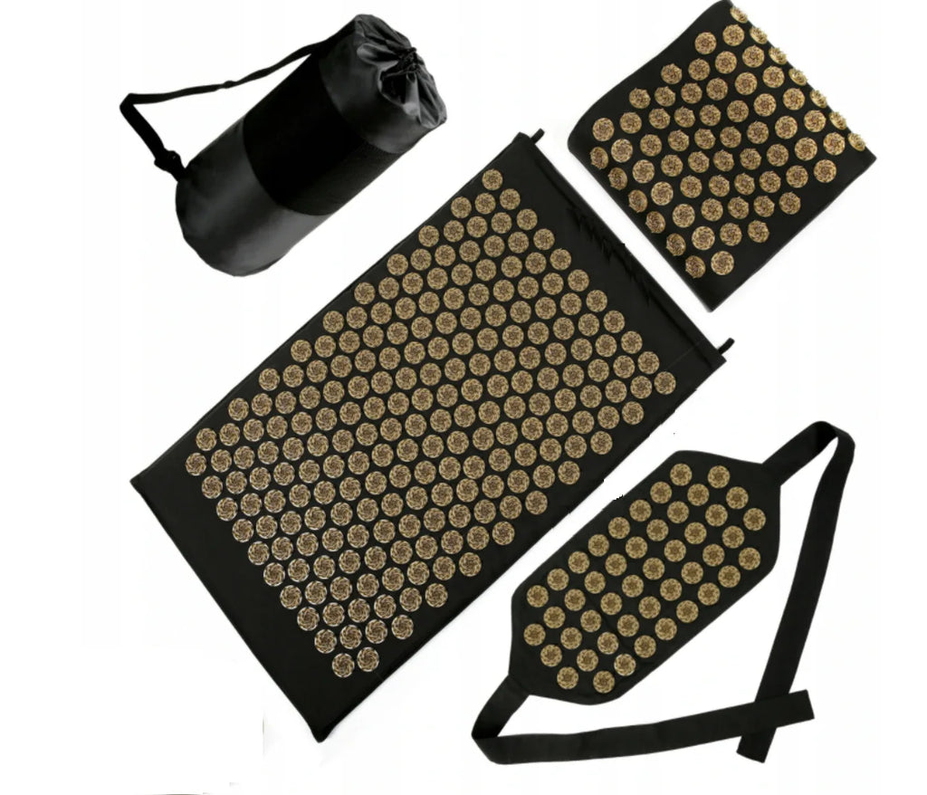 Tapis d'acupression + coussin – rituel détente – lot de 4