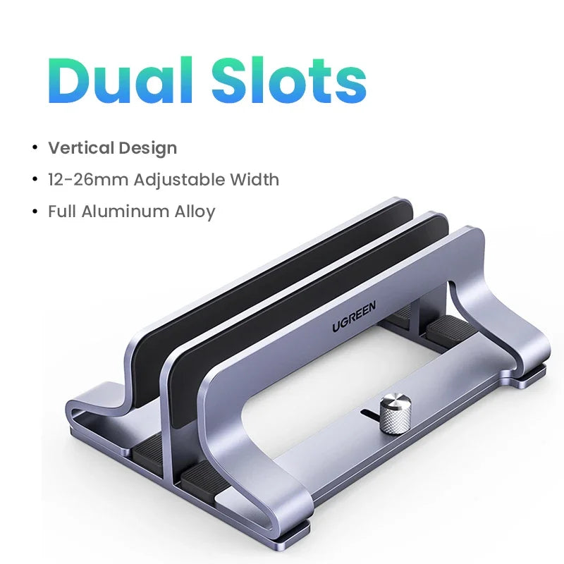 Support PC portable en aluminium pliable