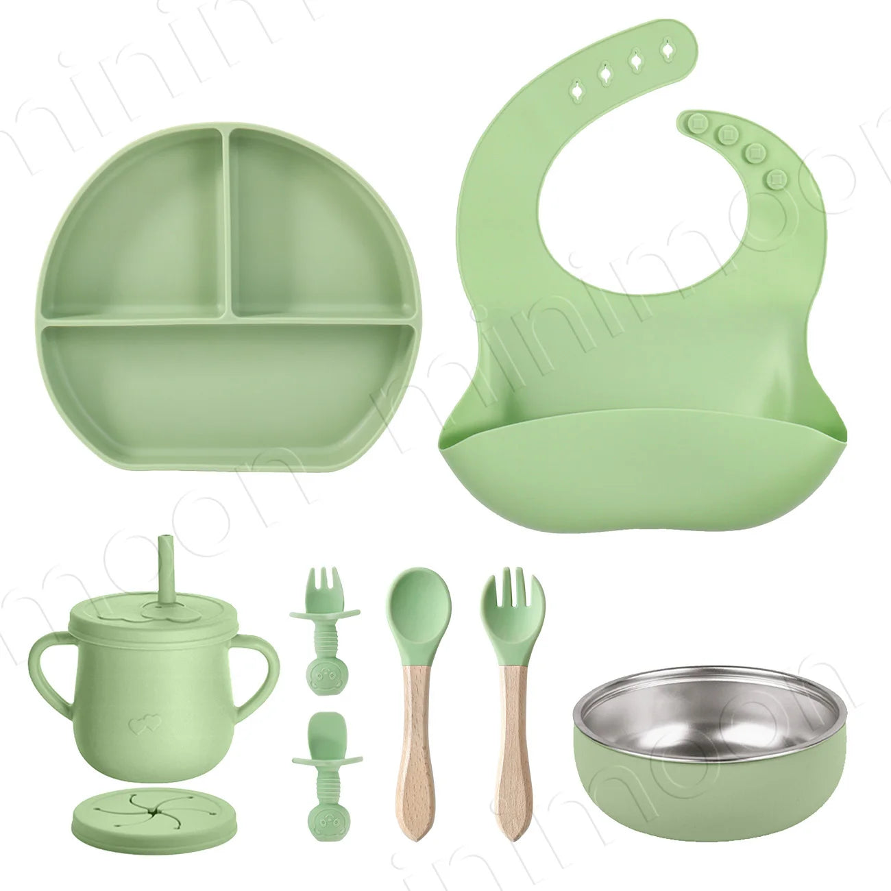 Veilleuse bébé en silicone – lumière douce tactile – lot de 9