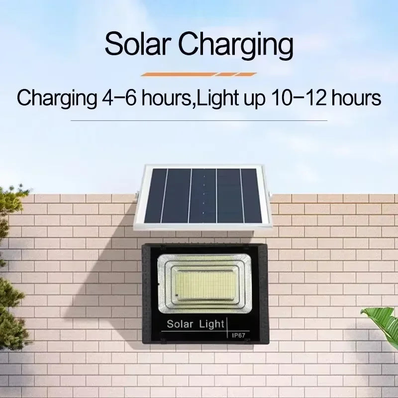 Éclairage solaire de jardin – étanche & sans fil – télécommande