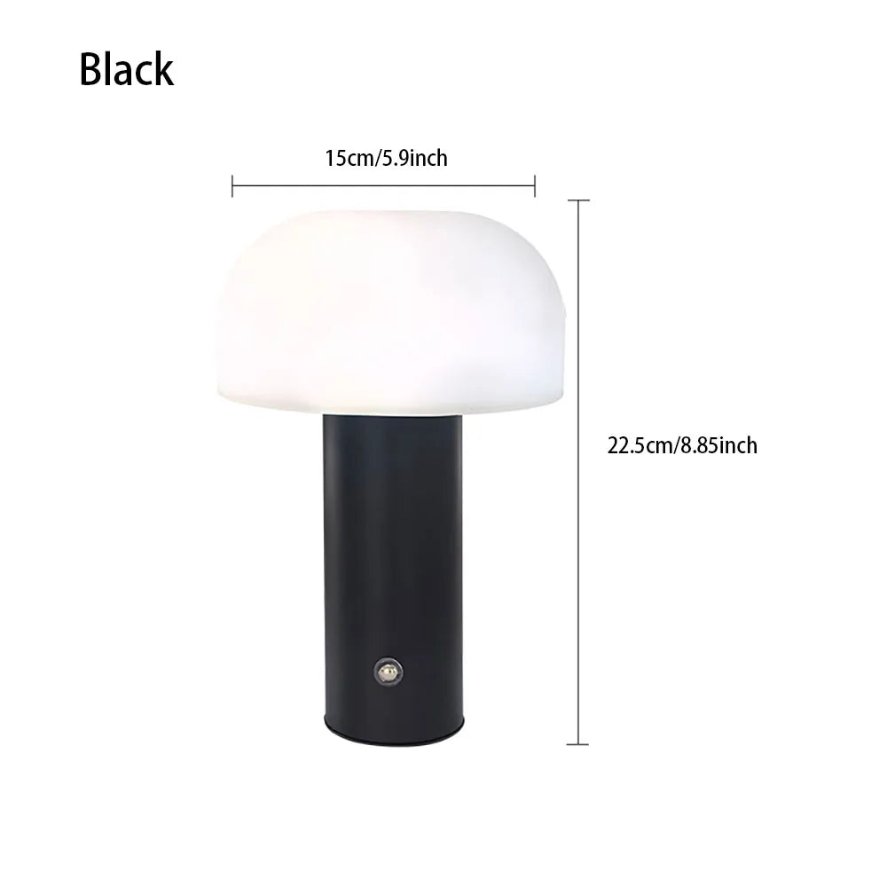 Lampe champignon LED 3 couleurs – lampe d'ambiance rechargeable