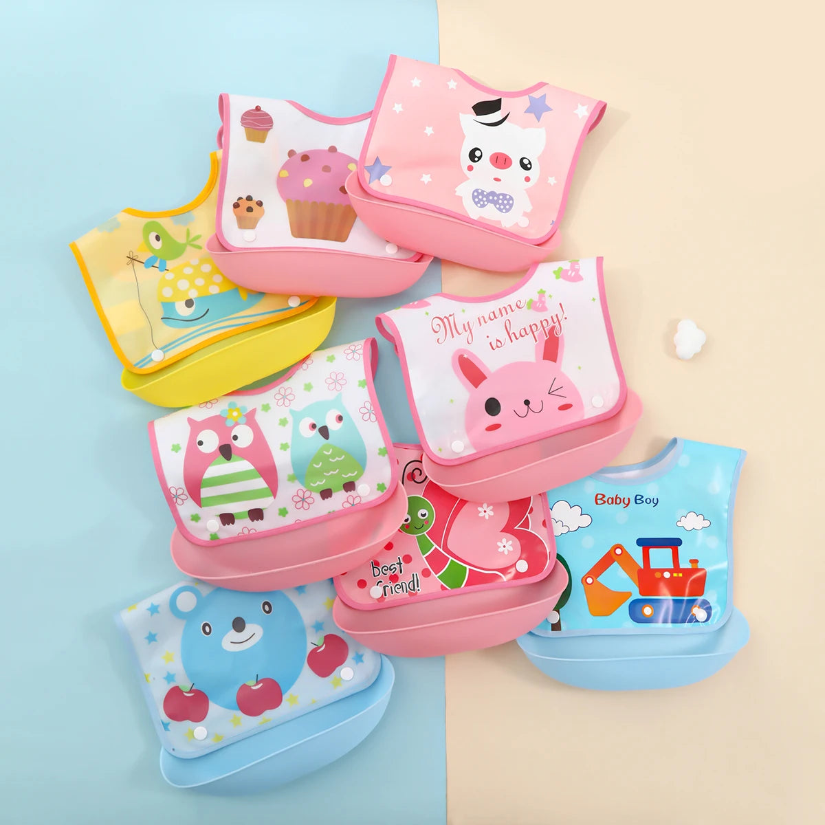 Set repas bébé en silicone – à ventouse