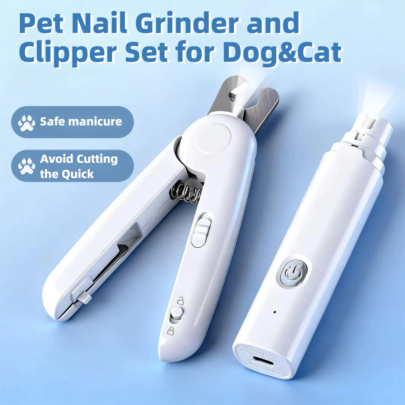 Coupe-griffes électrique pour chien & chat