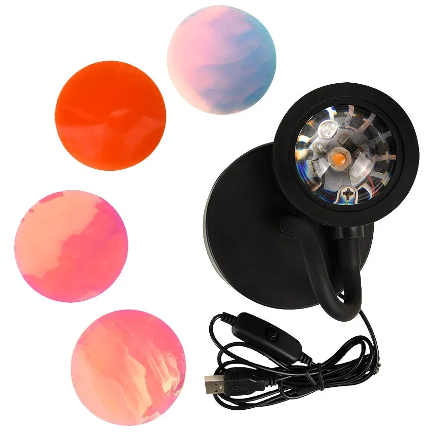 Lampe coucher de soleil – veilleuse d'ambiance USB