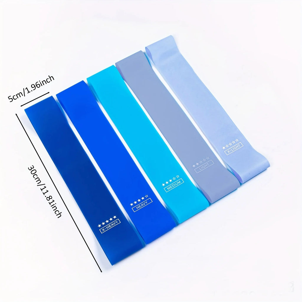 Bandes de résistance élastiques – set fitness – lot de 5