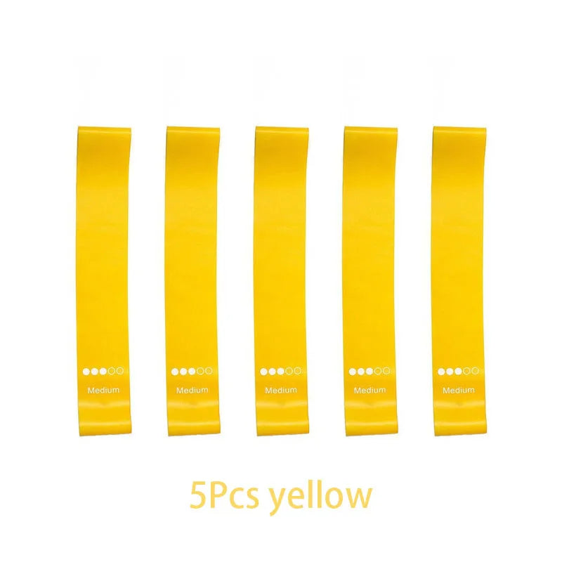 Bandes de résistance élastiques – set fitness – lot de 5