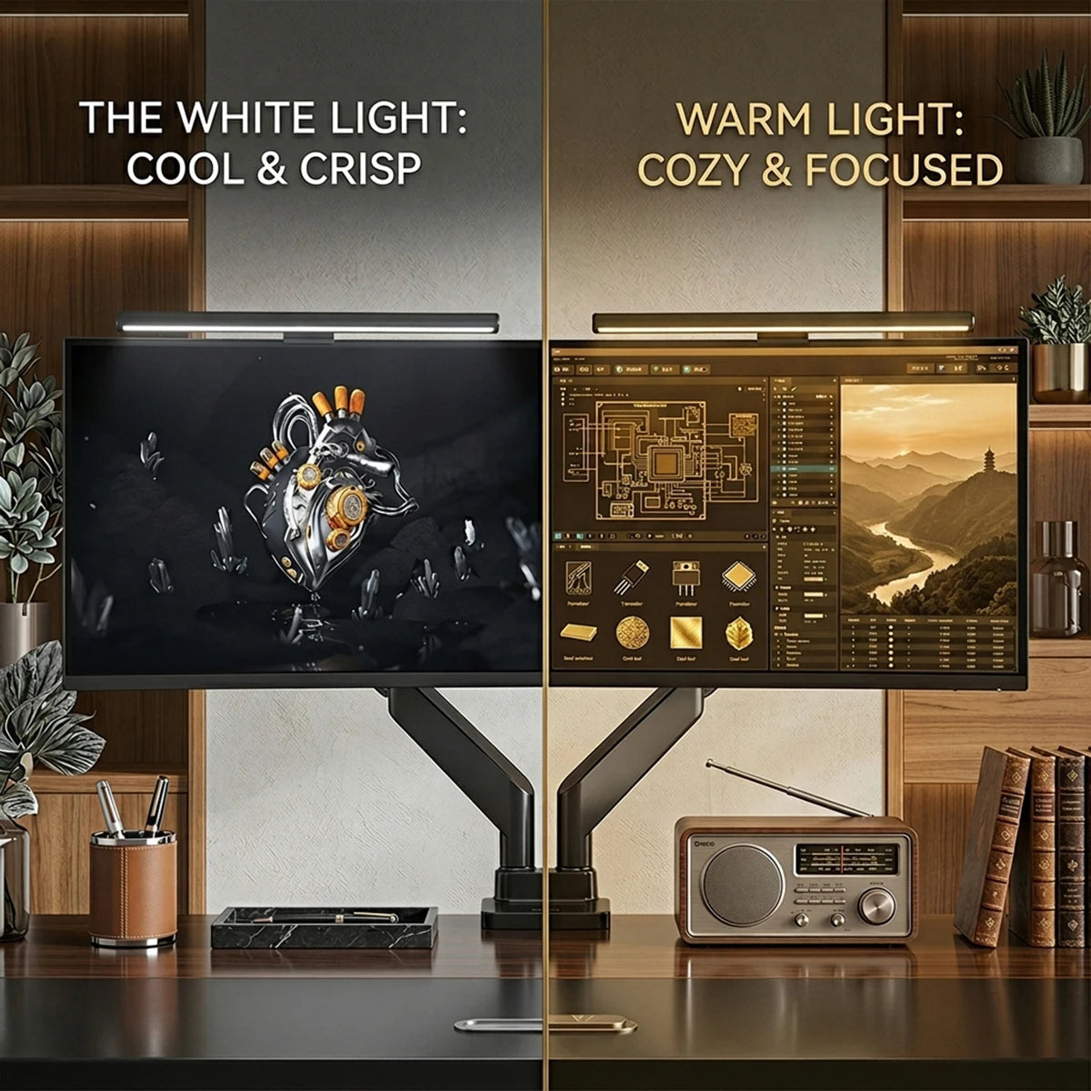 Barre lumineuse d'écran LED – sans reflet