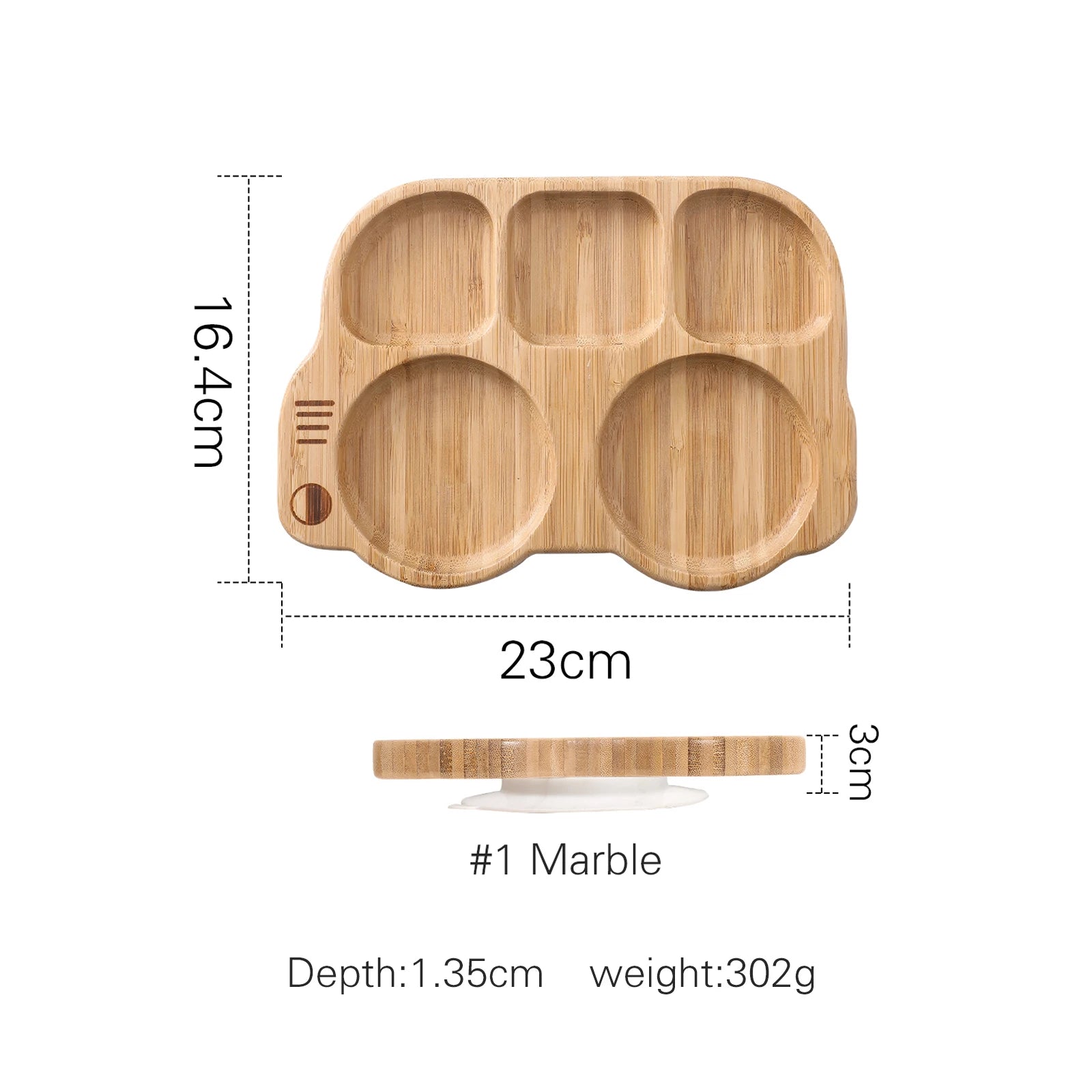 Set repas bébé en silicone – à ventouse