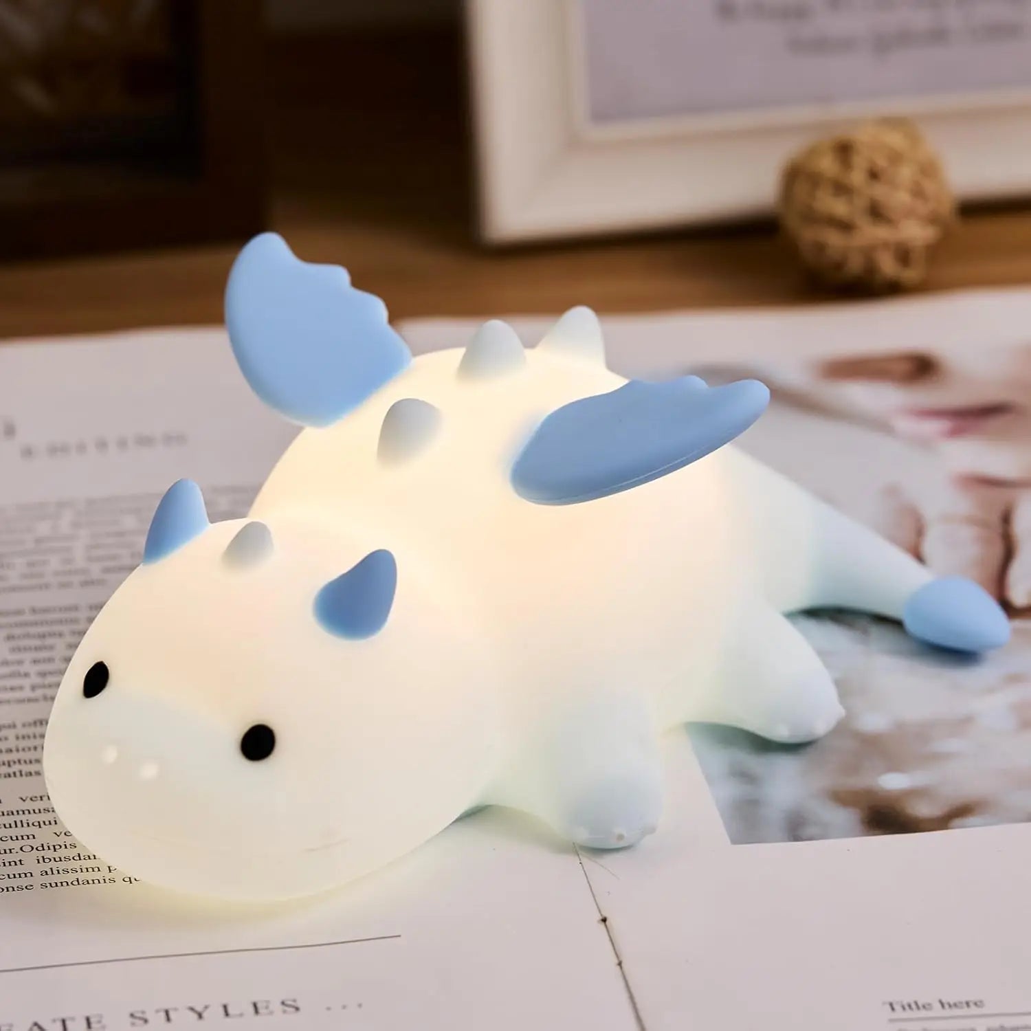 Veilleuse bébé en silicone – lumière douce tactile