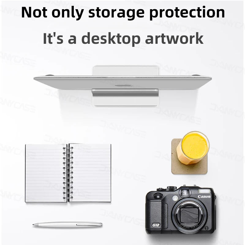 Support PC portable en aluminium pliable