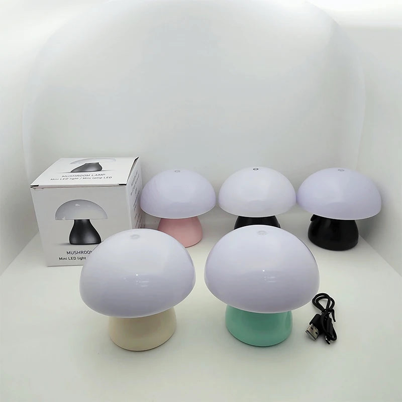Lampe champignon LED rechargeable – lampe d'ambiance tactile USB