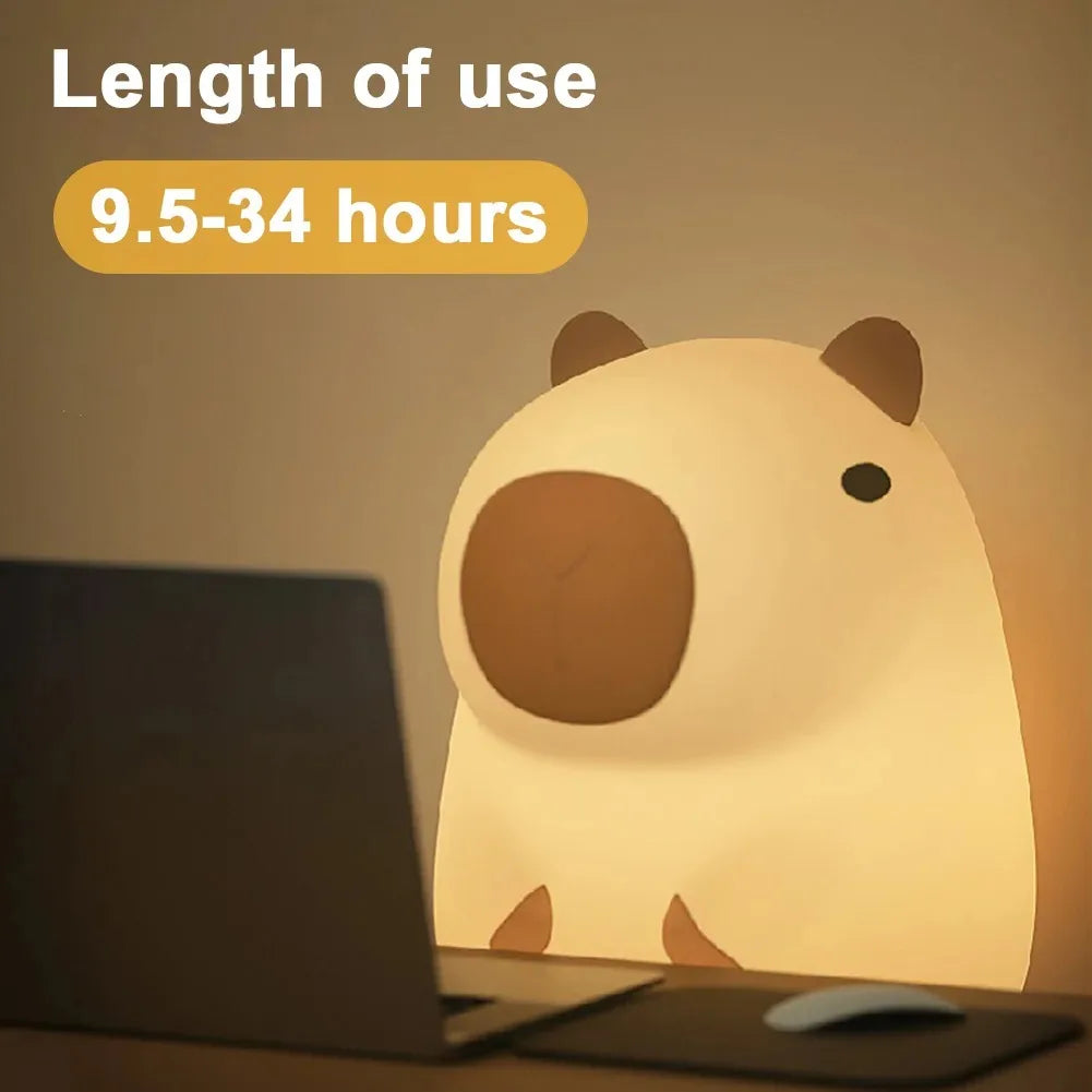 Veilleuse bébé en silicone – lumière douce tactile