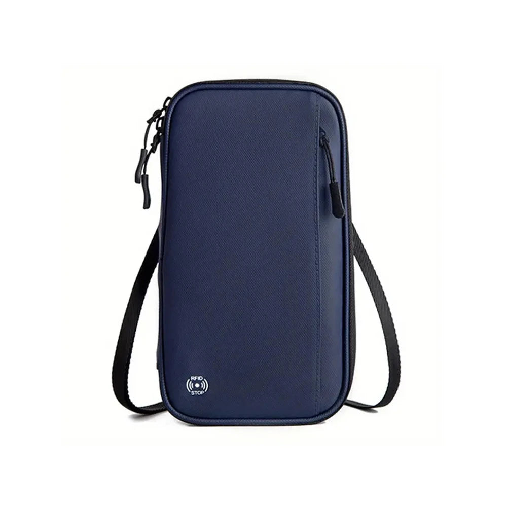 Pochette passeport anti-RFID – tour de cou