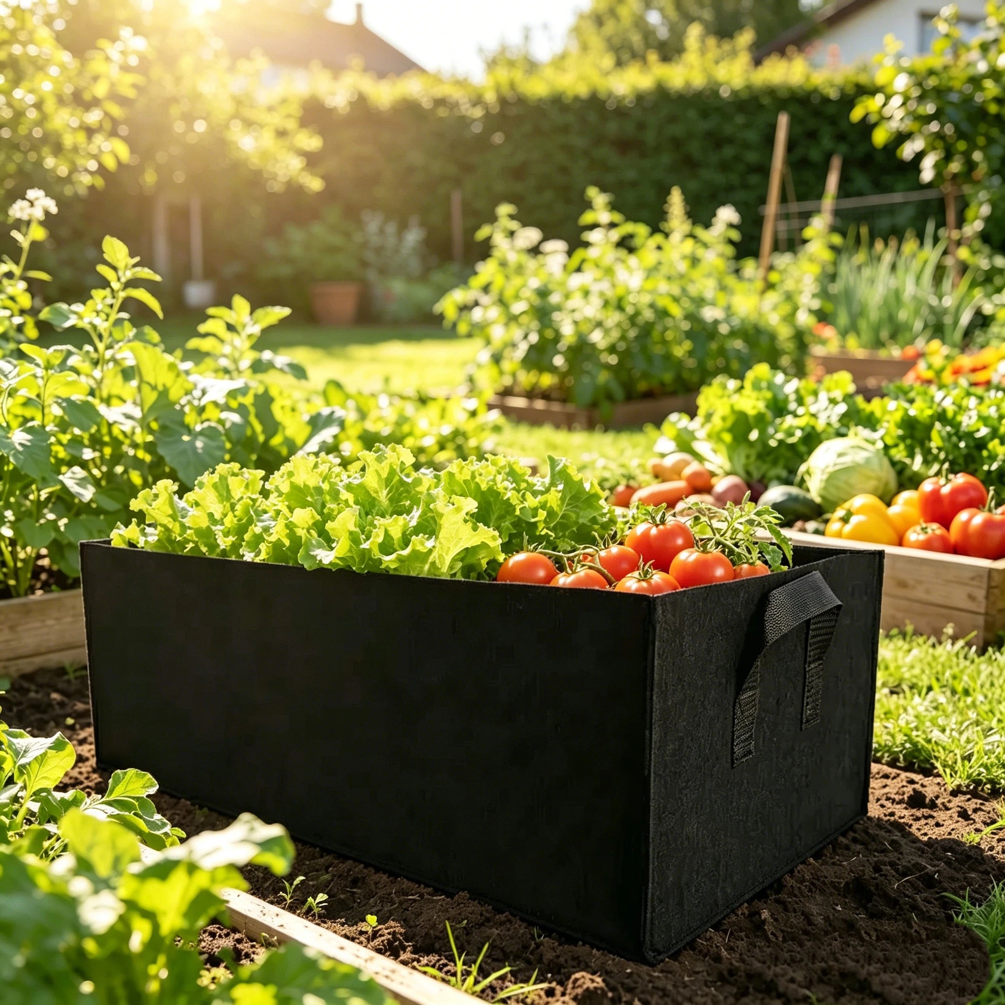 Sacs de culture en feutre – potager