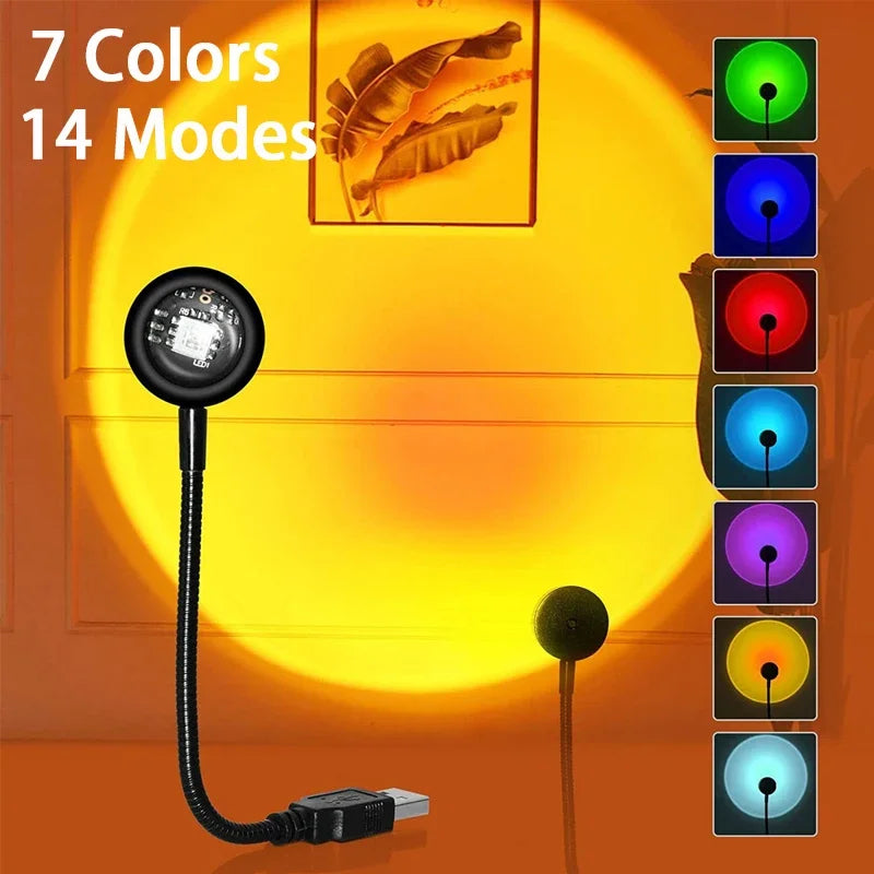 Lampe coucher de soleil – veilleuse d'ambiance USB