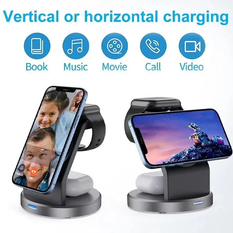 Station de charge sans fil 3-en-1