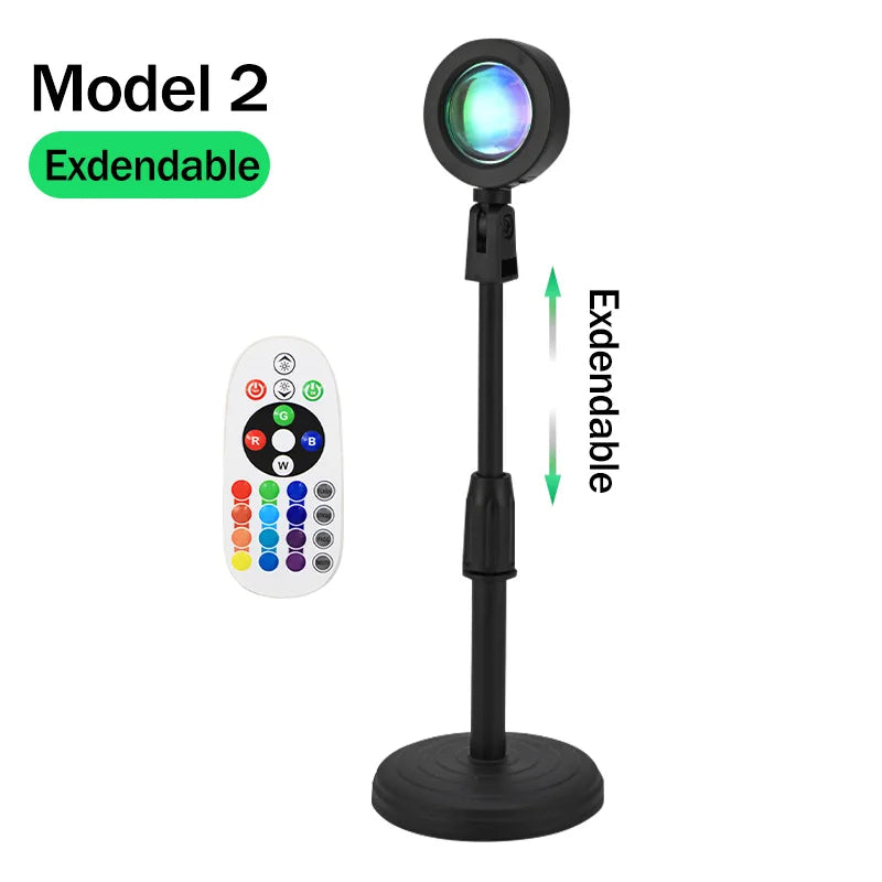 Lampe coucher de soleil – veilleuse d'ambiance USB – RGB