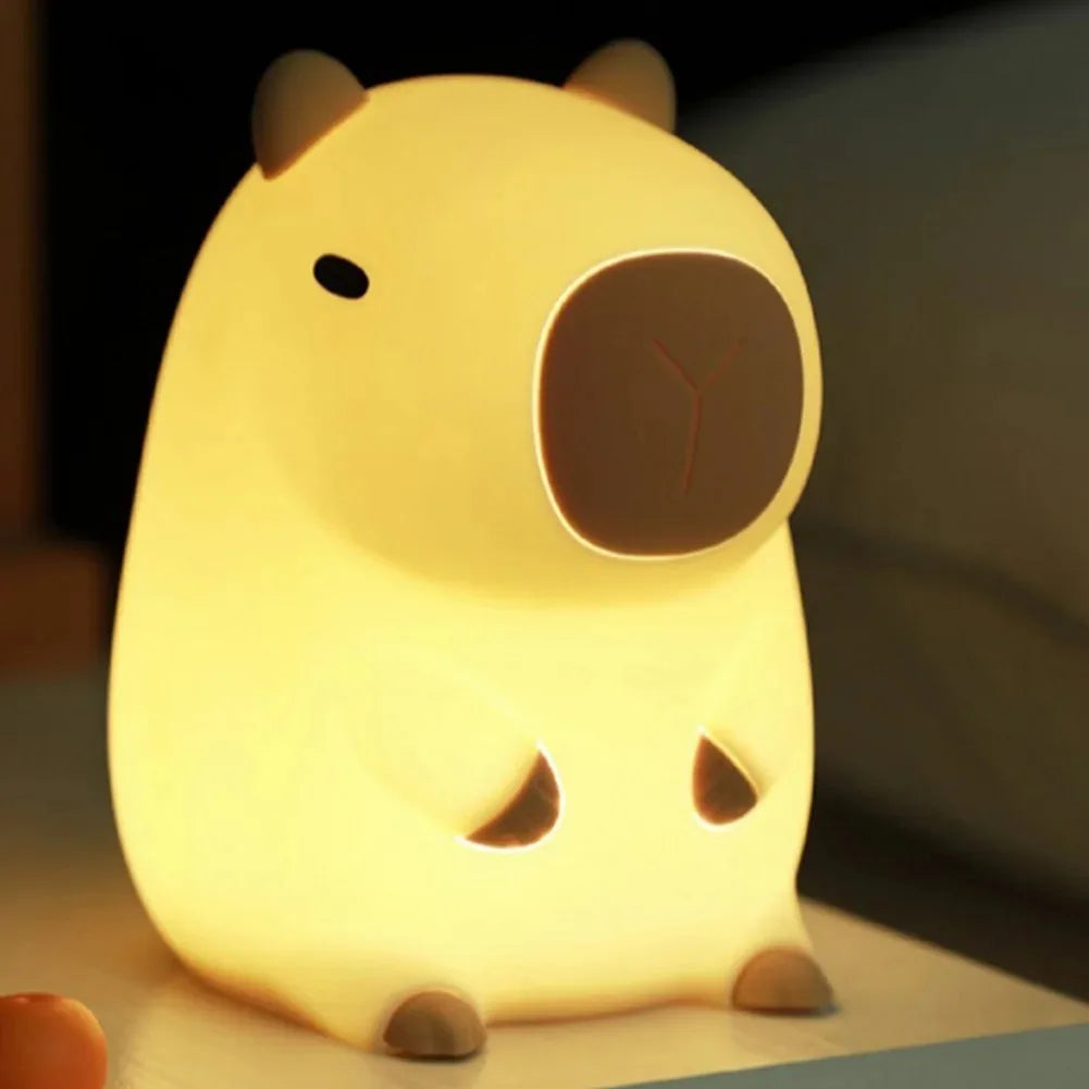 Veilleuse bébé en silicone – lumière douce tactile