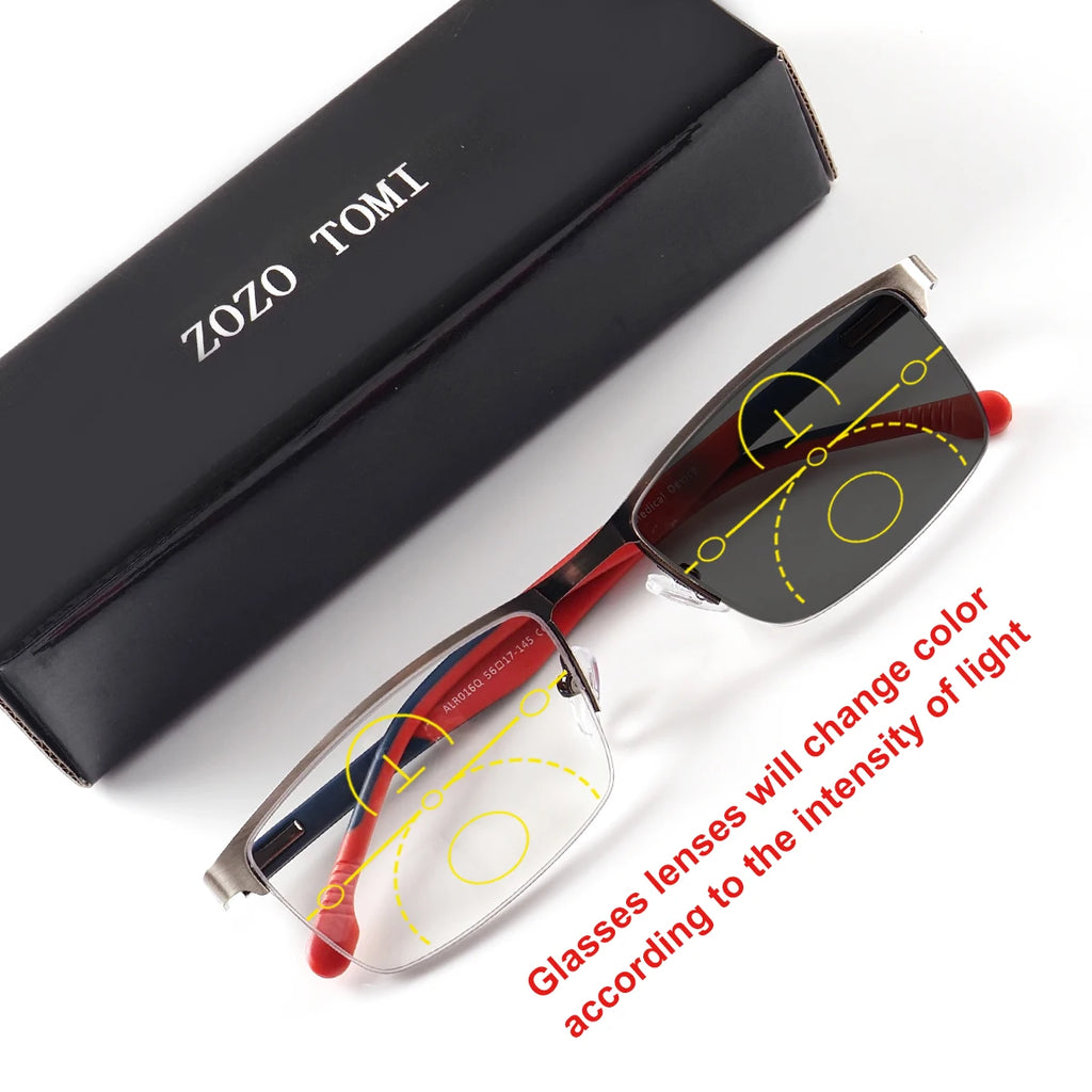 Lunettes de lecture multifocales anti-lumière bleue