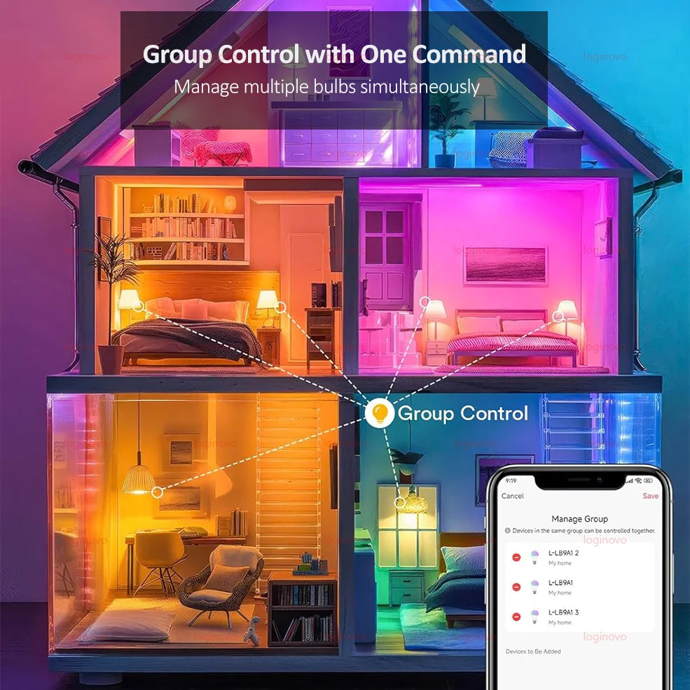 Ampoule connectée WiFi – RGB