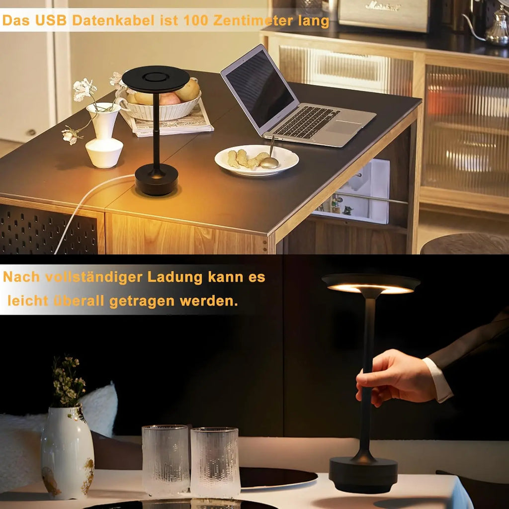 Lampe de table LED sans fil rechargeable – veilleuse d'ambiance rechargeable