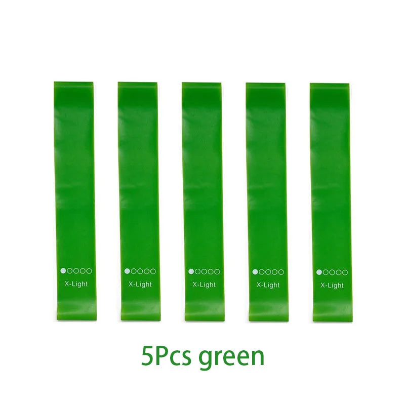 Bandes de résistance élastiques – set fitness – lot de 5