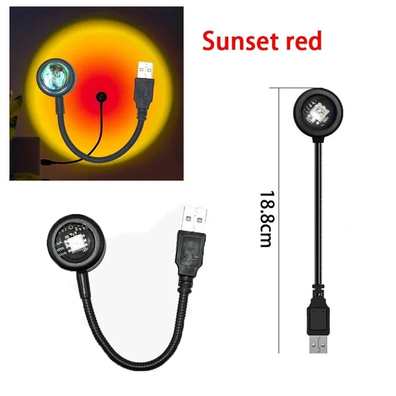 Lampe coucher de soleil – veilleuse d'ambiance USB