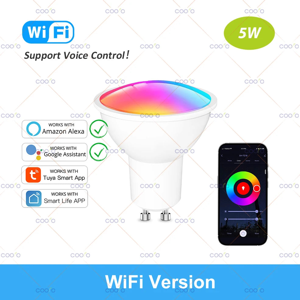 Ampoule connectée WiFi – RGB