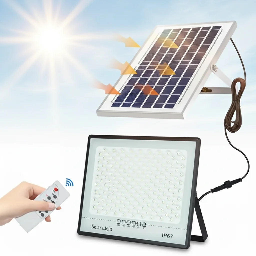 Éclairage solaire de jardin – étanche & sans fil