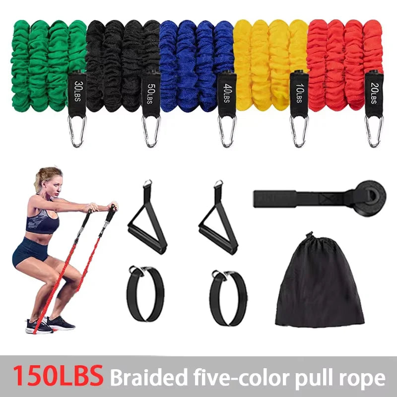 Bandes de résistance élastiques – set fitness
