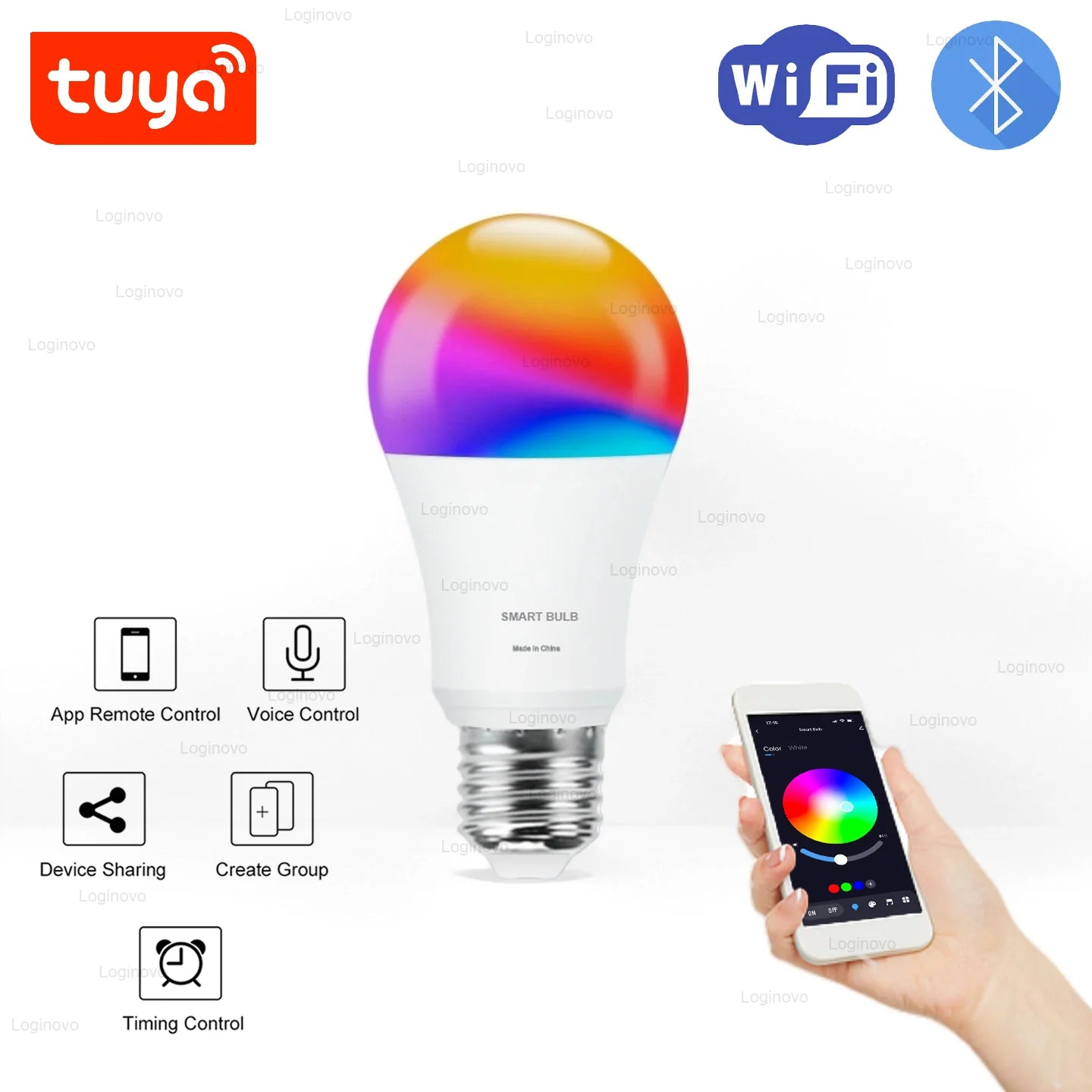 Ampoule connectée WiFi – RGB