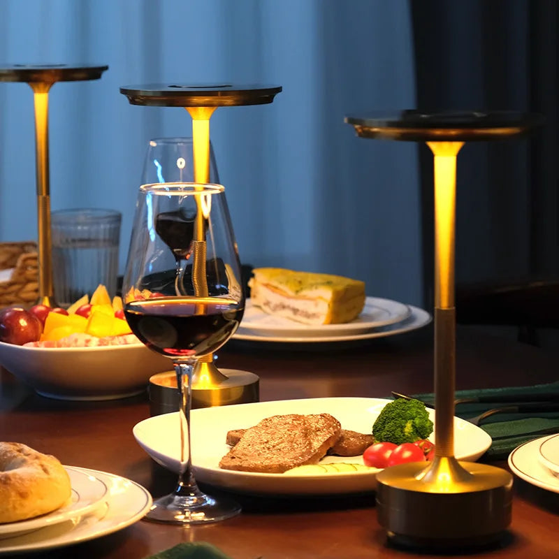 Lampe de table LED sans fil rechargeable – lampe d'ambiance tactile (USB-C)