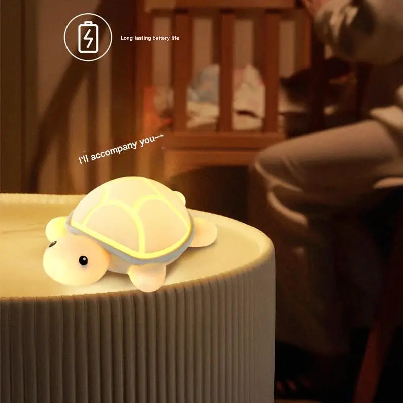 Veilleuse bébé en silicone – lumière douce tactile