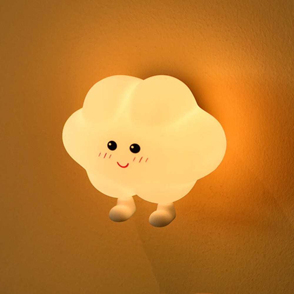 Veilleuse bébé en silicone – lumière douce tactile