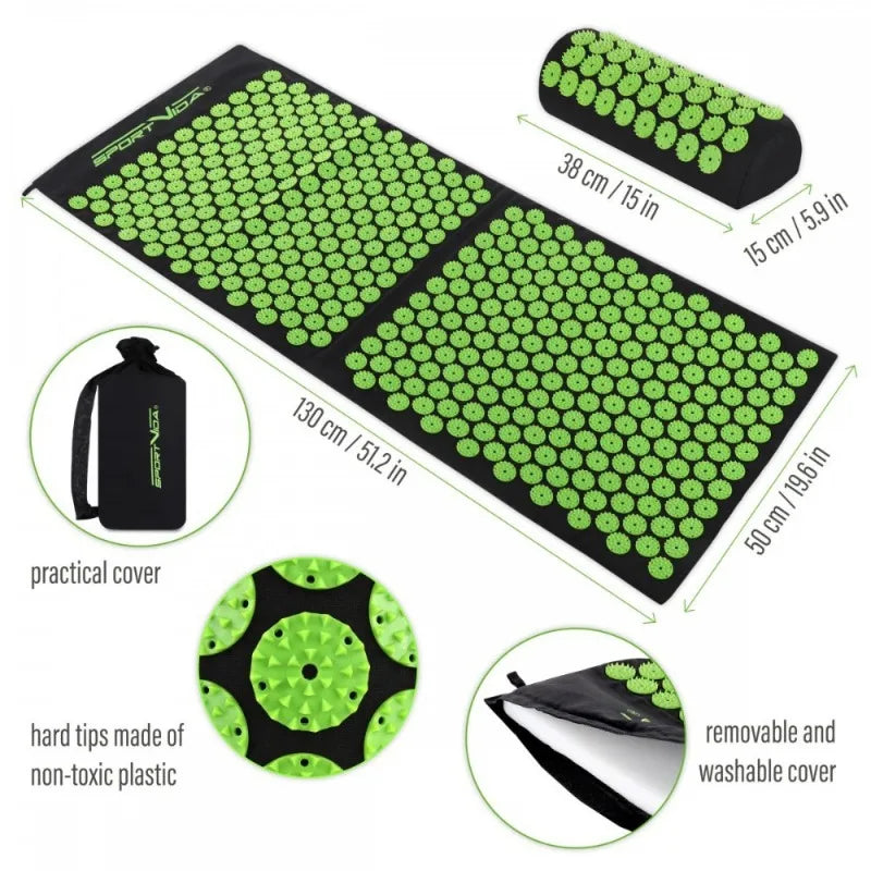 Tapis d'acupression + coussin – rituel détente