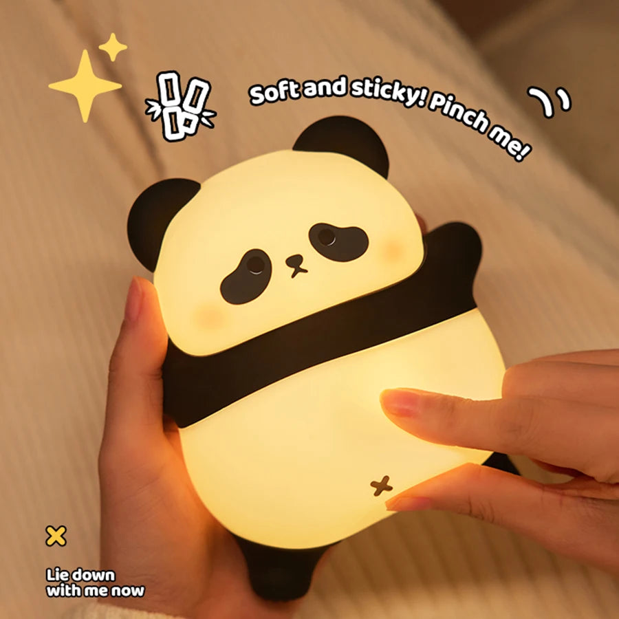 Veilleuse bébé en silicone – lumière douce tactile