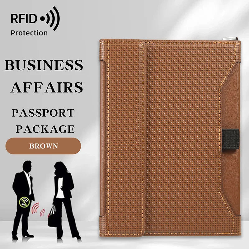 Pochette passeport anti-RFID – tour de cou