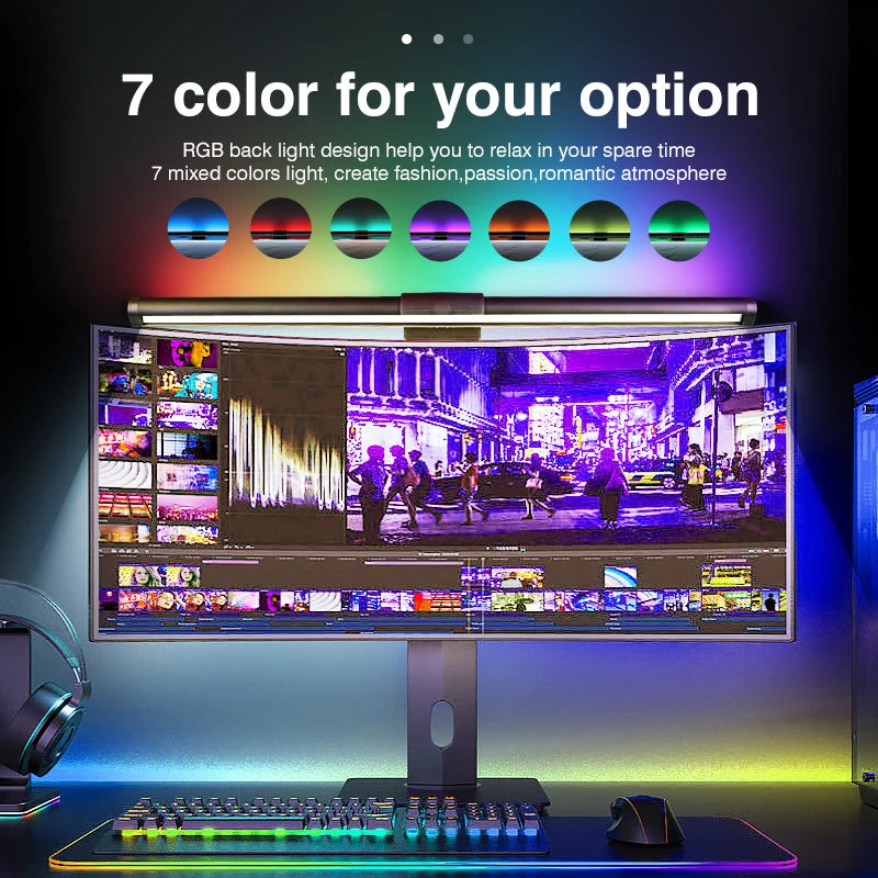 Barre lumineuse d'écran LED – sans reflet – RGB