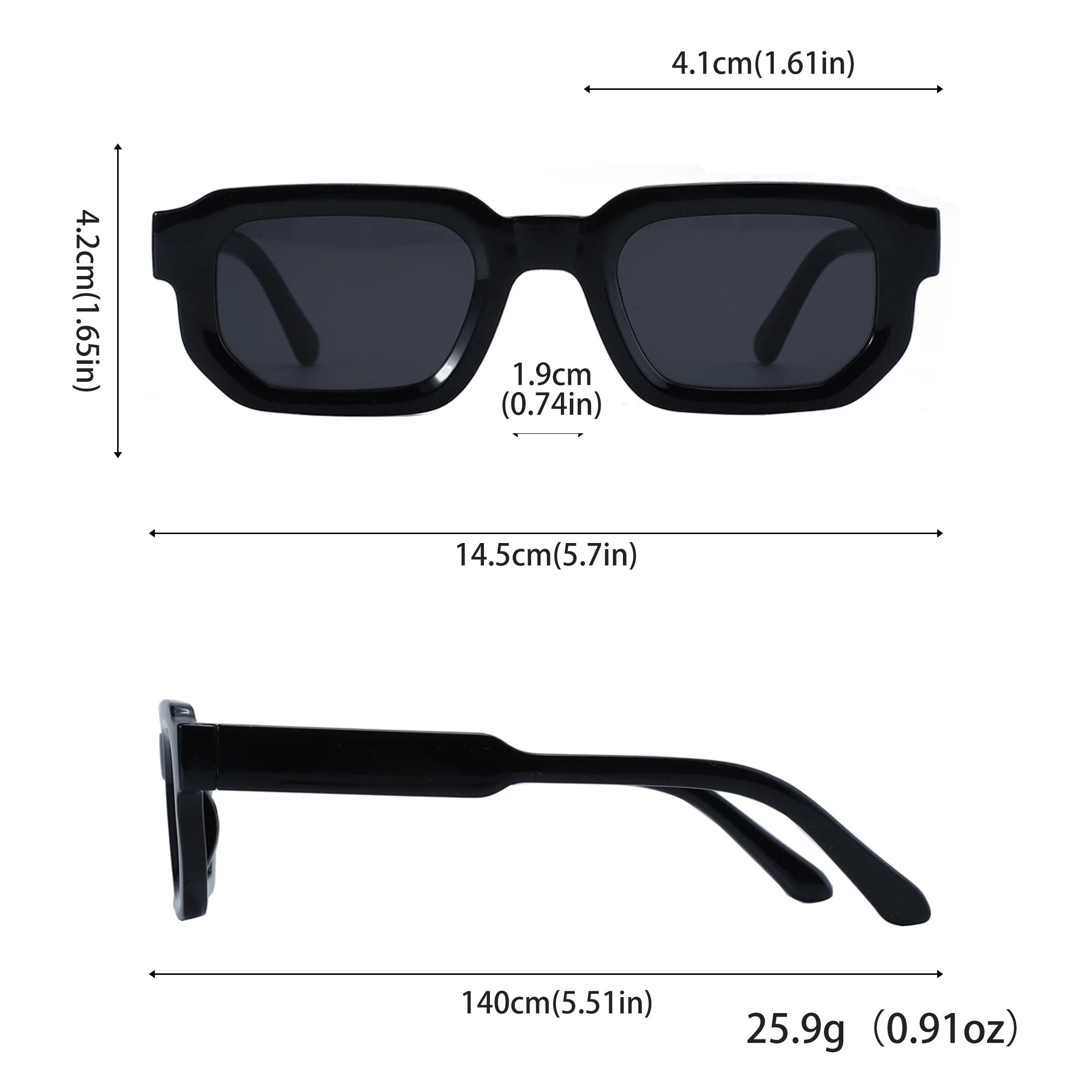 Lunettes de soleil tendance – protection UV – lot de 6