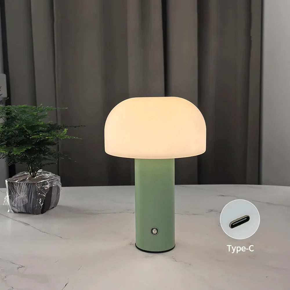 Lampe champignon LED 3 couleurs – lampe d'ambiance rechargeable