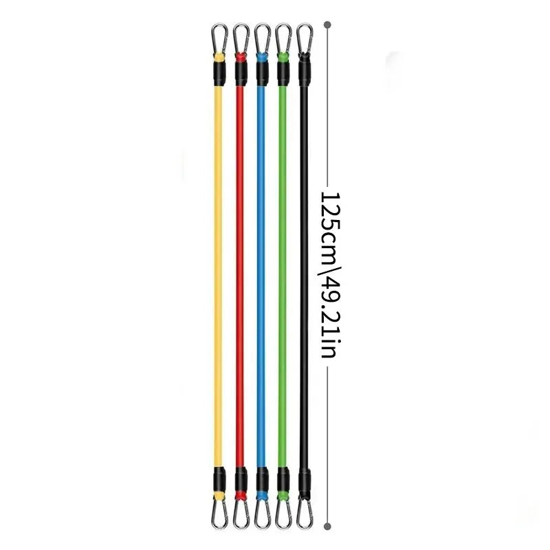 Bandes de résistance élastiques – set fitness – lot de 11