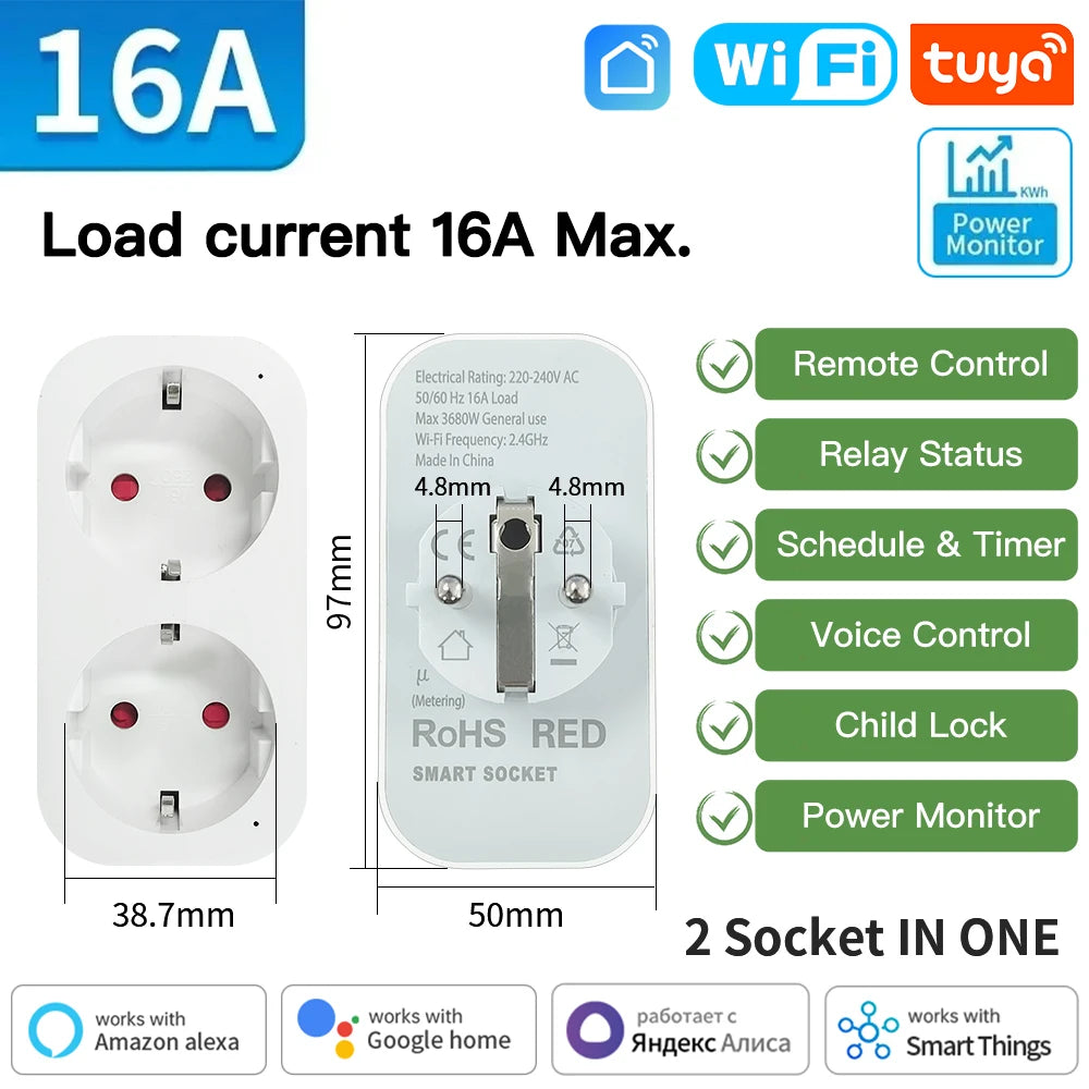 Prise connectée WiFi – suivi de consommation – télécommande