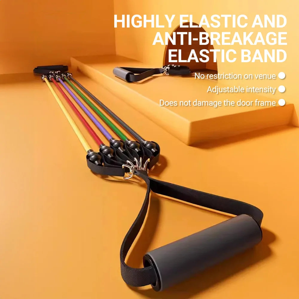 Bandes de résistance élastiques – set fitness – lot de 14